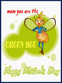 Queen Bee Mother's Day Card