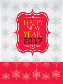 Happy New Year 2017 Greeting Card