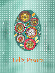 Feliz Pascua Easter Egg Card