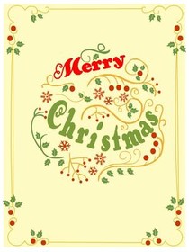 Merry Christmas Ornament Design