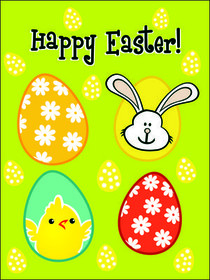 Happy Easter Greeting Card