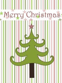 Merry Christmas Tree Greeting Card