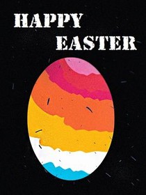 Happy Easter Colorful Egg Card