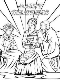 Three Wise Men Nativity Scene