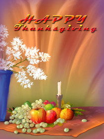 Happy Thanksgiving Autumn Harvest