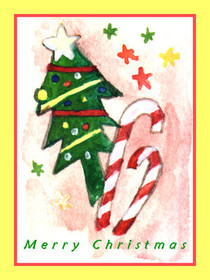 Christmas Tree with Candy Cane