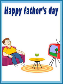 Father's Day Relaxation Greeting Card