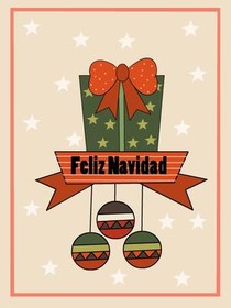 Feliz Navidad Gift Box Card