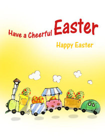 Cheerful Easter Greeting Card