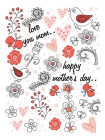 Love You Mom Happy Mother's Day Card
