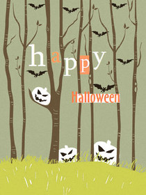 Happy Halloween Spooky Forest