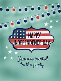 Happy Independence Day Party Invitation