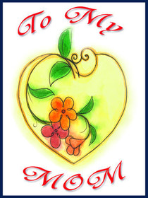 Go Nag Mom Apple Greeting Card