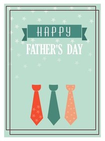 Happy Father's Day Ties Card