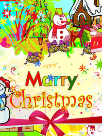 Merry Christmas Festive Celebration Card