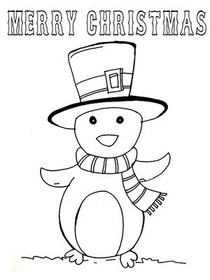 Merry Christmas Snowman Greeting Card