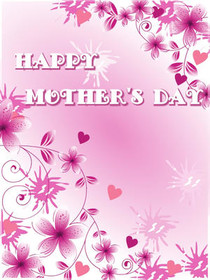 Happy Mother's Day Floral Pink Card