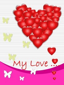 My Love Heart Greeting Card