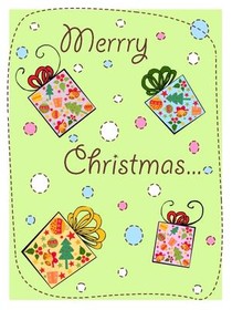 Merry Christmas Presents Card