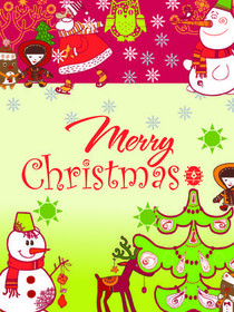 Merry Christmas Festive Holiday Greeting