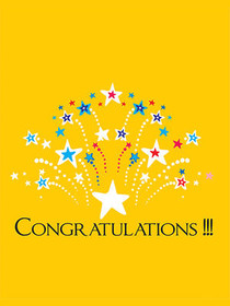 Congratulations Stars Burst