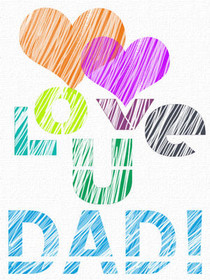 Colorful Flower Dad Father's Day Card