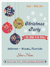 Christmas Party Invitation Card