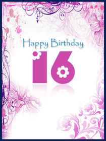 Sweet 16 Birthday Greeting Card