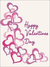 Happy Valentines Day Heart Stack