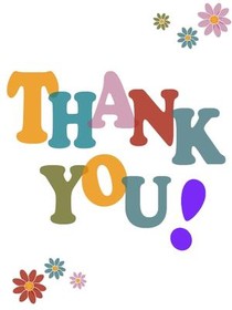 Colorful Thank You Greeting Card