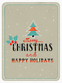 Merry Christmas & Happy Holidays Card