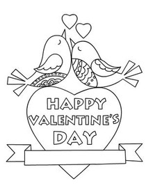 Love Birds Valentine's Day Greeting Card