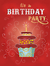 It's a Birthday Party Greeting Card