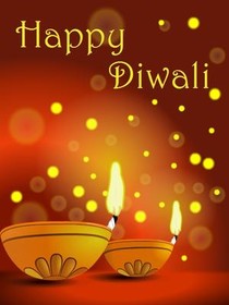 Happy Diwali Greeting Card