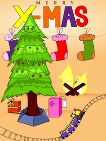 Merry X-Mas Festive Christmas Greeting Card