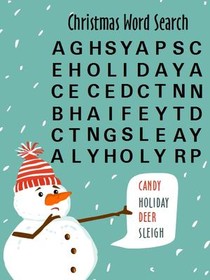 Christmas Word Search Greeting Card