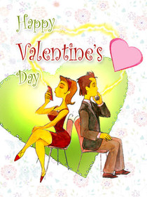 Happy Valentine's Day Couple Greeting Card