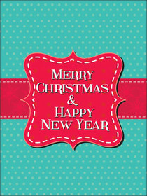 Merry Christmas Happy New Year Card