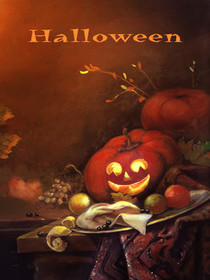 Halloween Jack-o'-Lantern Greeting Card