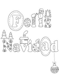 Festive Holiday Coloring Card