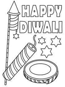 Happy Diwali Coloring Card