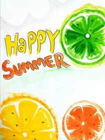 Happy Summer Citrus Greeting Card