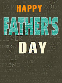 Happy Father's Day Greeting Card