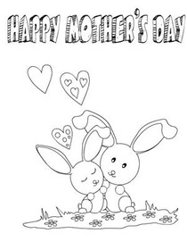 Happy Mother's Day Bunny Couple