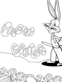 Happy Easter Bugs Bunny Card