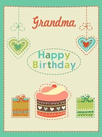 Grandma Happy Birthday Card