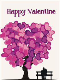 Happy Valentine Tree of Hearts