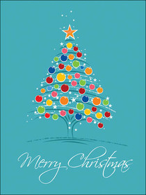 Colorful Baubles Christmas Tree