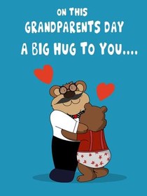 Grandparents Day Big Hug Card