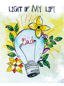 Light of My Life Greeting Card